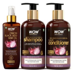 Special WOW Skin Science Onion Black Seed Oil Hair Care Kit
