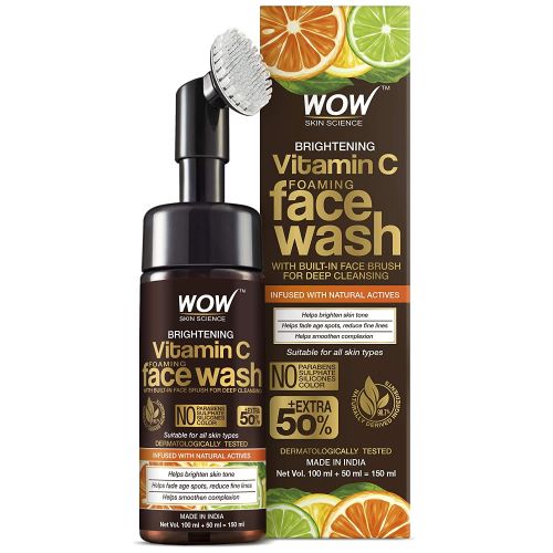 wow vitamin c face wash